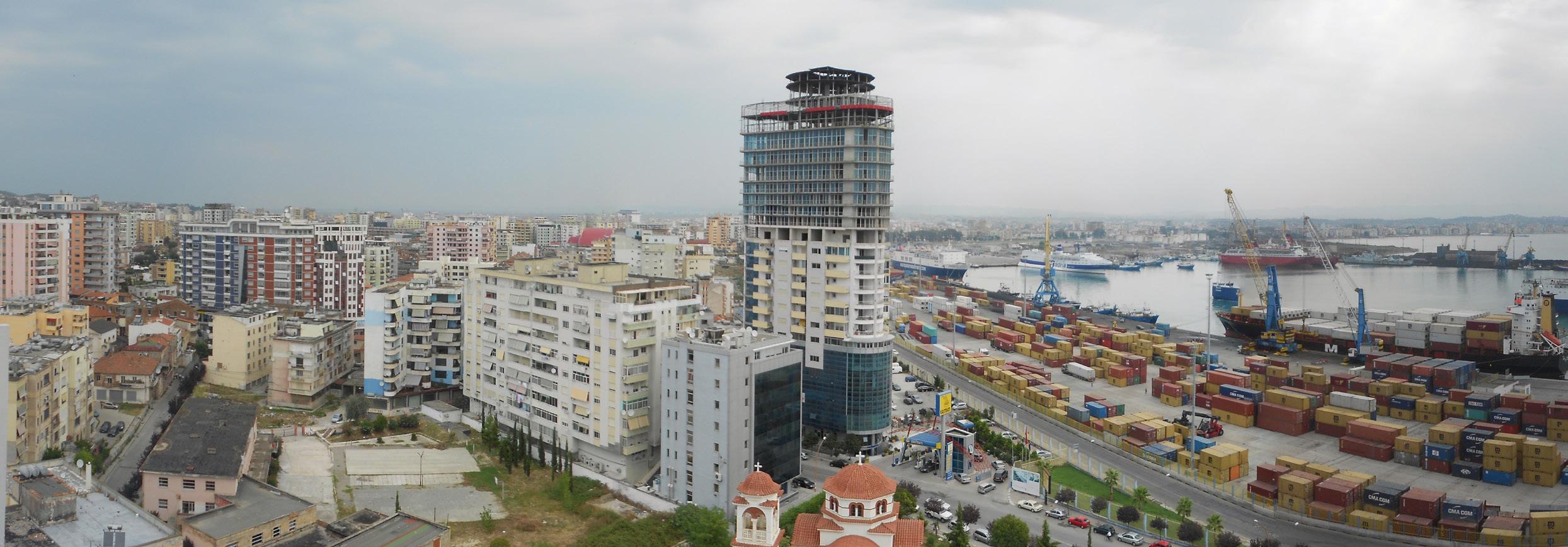 Durres -port-panoramic view